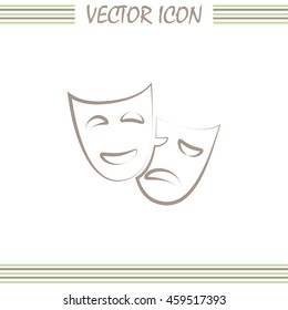 facial mask symbol vector illustration