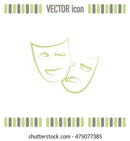 facial mask symbol vector illustration