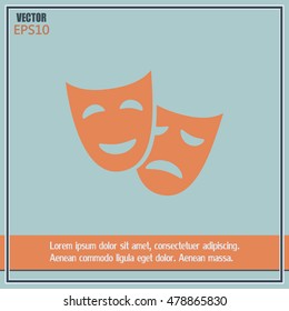 facial mask symbol vector illustration