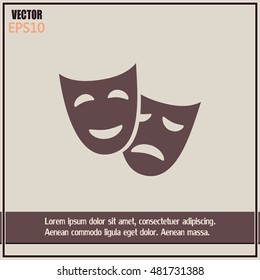 facial mask symbol vector illustration