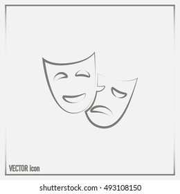 facial mask symbol vector illustration