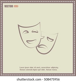 facial mask symbol vector illustration