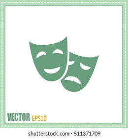 facial mask symbol vector illustration