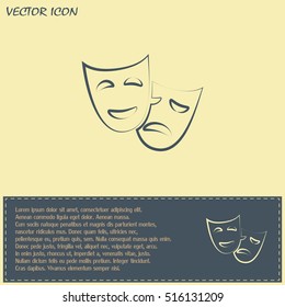 facial mask symbol vector illustration