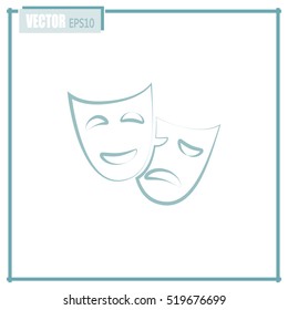 facial mask symbol vector illustration