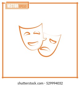 facial mask symbol vector illustration
