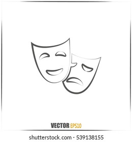 facial mask symbol vector illustration