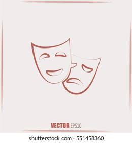 facial mask symbol vector illustration
