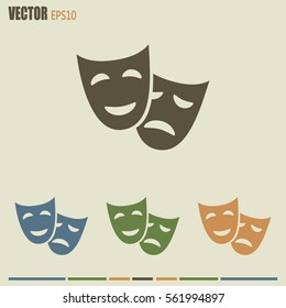 facial mask symbol vector illustration