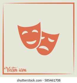 facial mask symbol vector illustration
