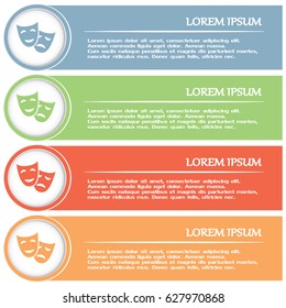 facial mask symbol vector illustration