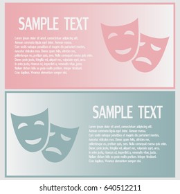 facial mask symbol vector illustration