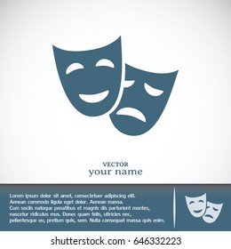 facial mask symbol vector illustration