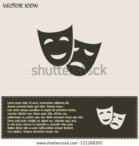 facial mask symbol vector illustration