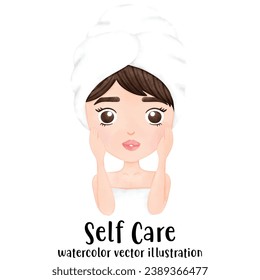 Facial Mask, woman face, self care, Skin care