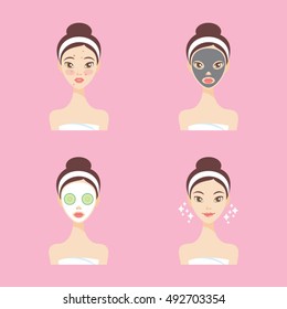 Facial masks and treatments for problem skin