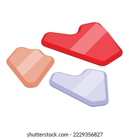 Facial massage stick icon isometric vector. Face skin. Spa beauty