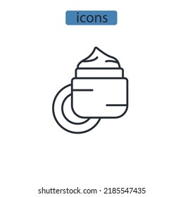 facial mousturizer icons  symbol vector elements for infographic web