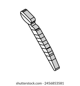 facial razor eyebrow isometric icon vector. facial razor eyebrow sign. isolated symbol illustration