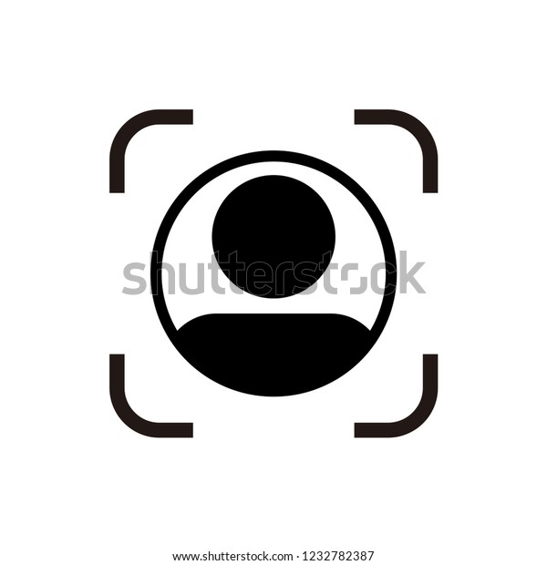 Facial Recognition Logo Inspiration Vector Illustration Stock Vector