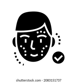 Facial Reconstruction Surgery Glyph Icon Vector. Facial Reconstruction Surgery Sign. Isolated Contour Symbol Black Illustration