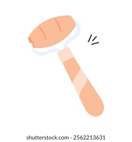 Facial roller for skin relaxation and enhanced blood circulation