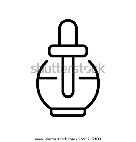 Facial Serum Vector for Deep Skin Nourishment, Dropper bottle illustration, concentrated essence for all skin types