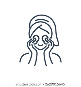 Icono De Aplicación De Cuidado De La Piel Facial Aislado Sobre Fondo Blanco