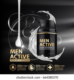 Facial Treatment Energy Essence Skin Care Cosmetic.
