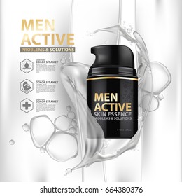 Facial Treatment Energy Essence Skin Care Cosmetic.