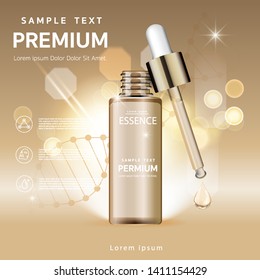 
Facial Treatment Essence Skin Care Cosmetic - Vector
