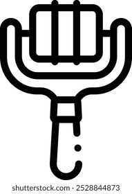 icono de tratamiento facial. Diseño De Estilo Lineal Delgado Aislado Sobre Fondo Blanco