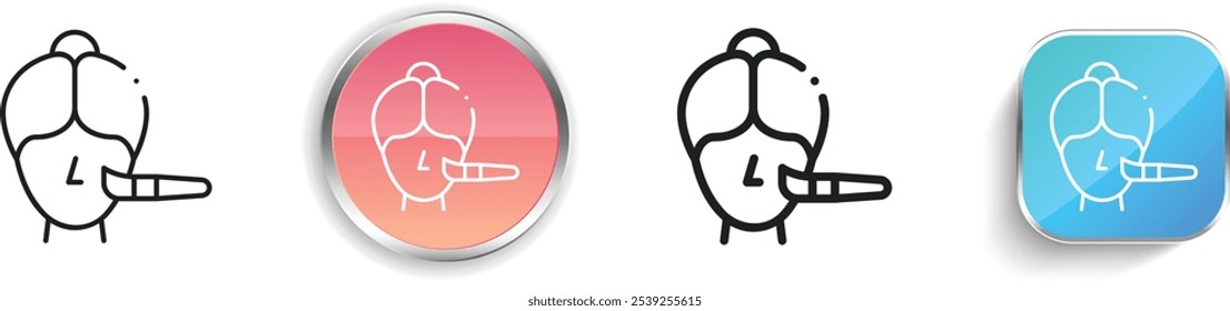facial treatment icon. Thin Linear, Regular and Button Style Design Isolated On White Background