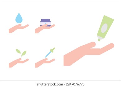 Facial Treatment Tools Vector Icon