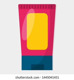facial wash cleaner bottle for cosmetic concept vector illustration