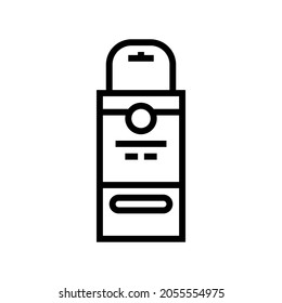facial wax plates package line icon vector. facial wax plates package sign. isolated contour symbol black illustration