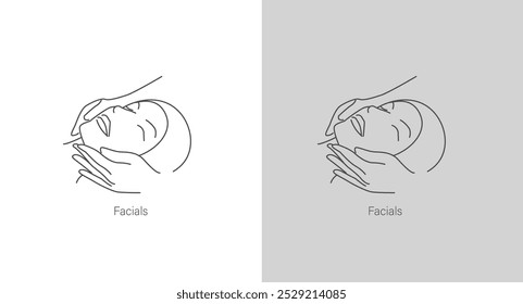 Icono de Vector facial para el cuidado y la limpieza de la piel del Profesional