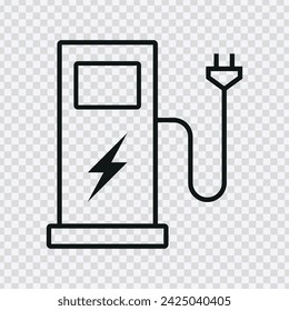 "Facilitate electric vehicle charging with our EV Charge Point Vector. Ideal for eco-friendly transportation visuals. Clear and informative design."