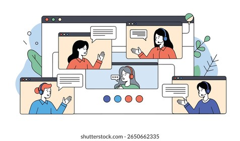 Facilitando a colaboração remota contínua por meio de plataformas virtuais de reunião, fortalecendo as equipes globais com ferramentas de comunicação eficientes para aumentar a produtividade