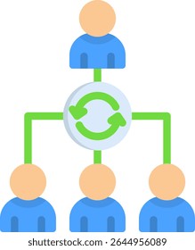 Ícone do facilitador - Ilustração plana de vetor