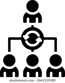 Facilitator Icon Glyph Vector Illustration