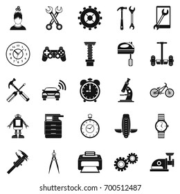 Facilitie icons set. Simple set of 25 facilitie vector icons for web isolated on white background