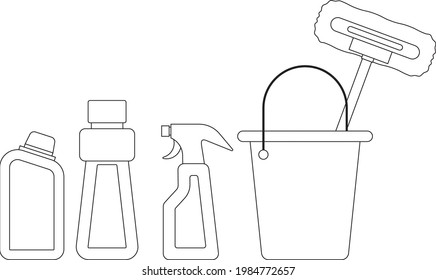 Facilities for cleaning the premises. Means for wet room cleaning.