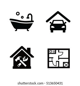 Facilities vector icons