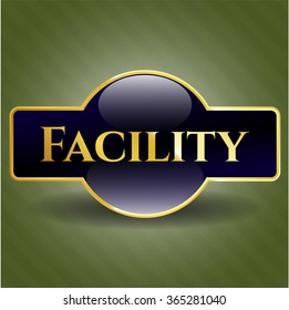 Facility gold emblem