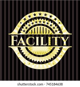 Facility gold shiny emblem