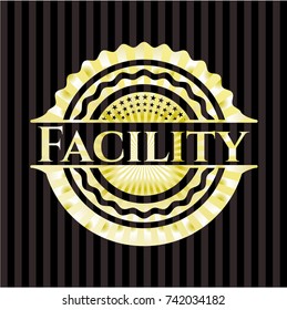 Facility golden emblem