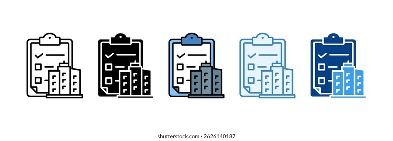 Facility Maintenance Icon Set Multiple Style Collection