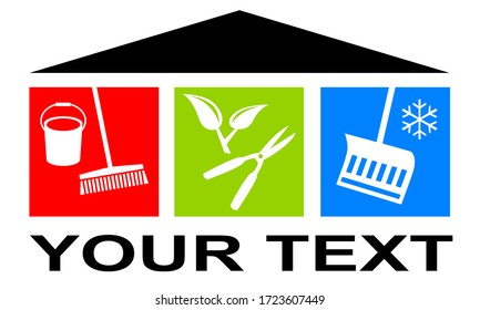 facility manager graphic in vector quality
