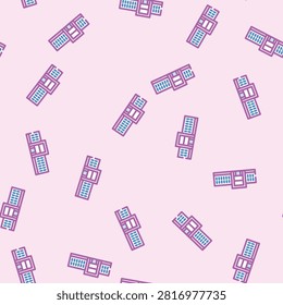facility school building vector seamless pattern facility school building sign illustration